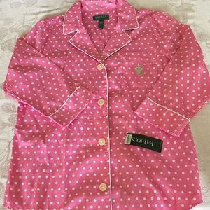 Lauren Ralph Lauren pink cotton pajamas